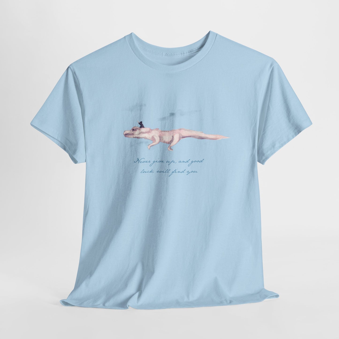 Never Give Up Unisex Heavy Cotton Tee
