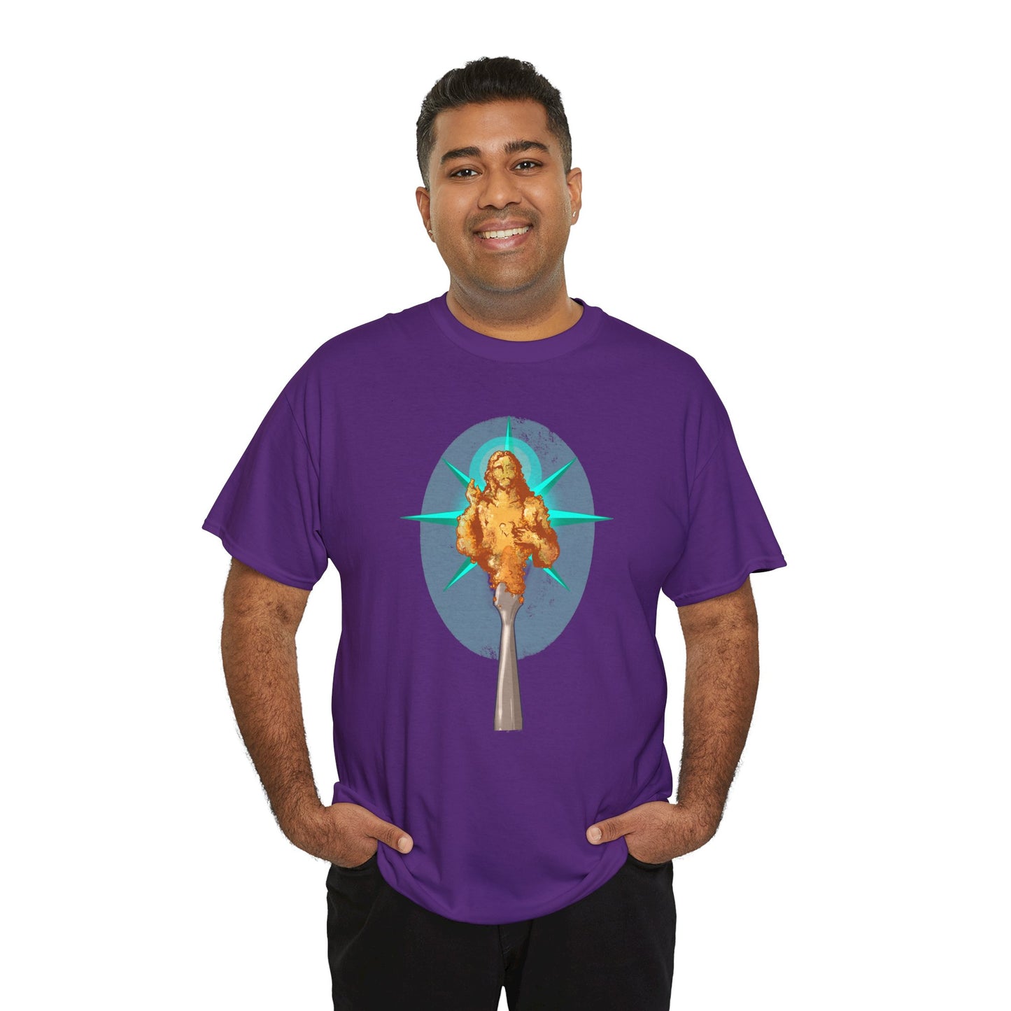 He Is Resin Unisex Heavy Cotton Tee