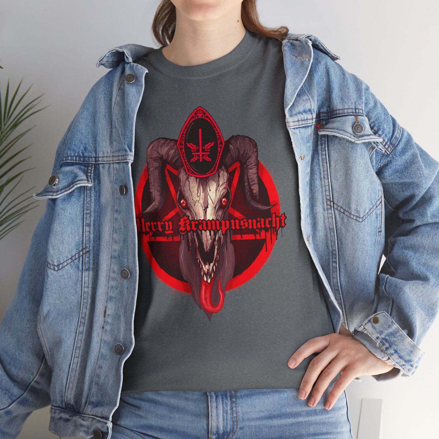 Merry Krampusnacht Unisex Heavy Cotton Tee
