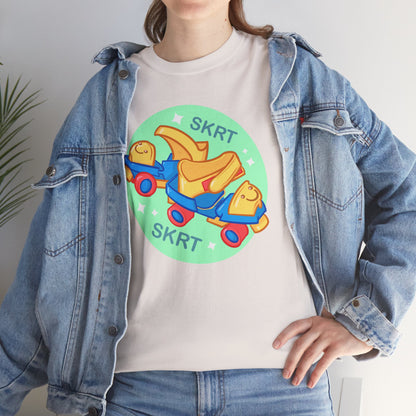 Roller Skates Unisex Heavy Cotton Tee