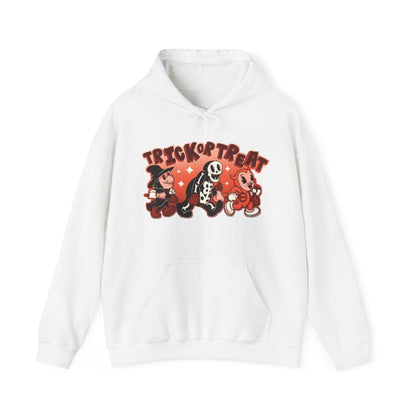 Trick Or Treat Rubber Hose Unisex Heavy Blend Hooded Sweatshirt