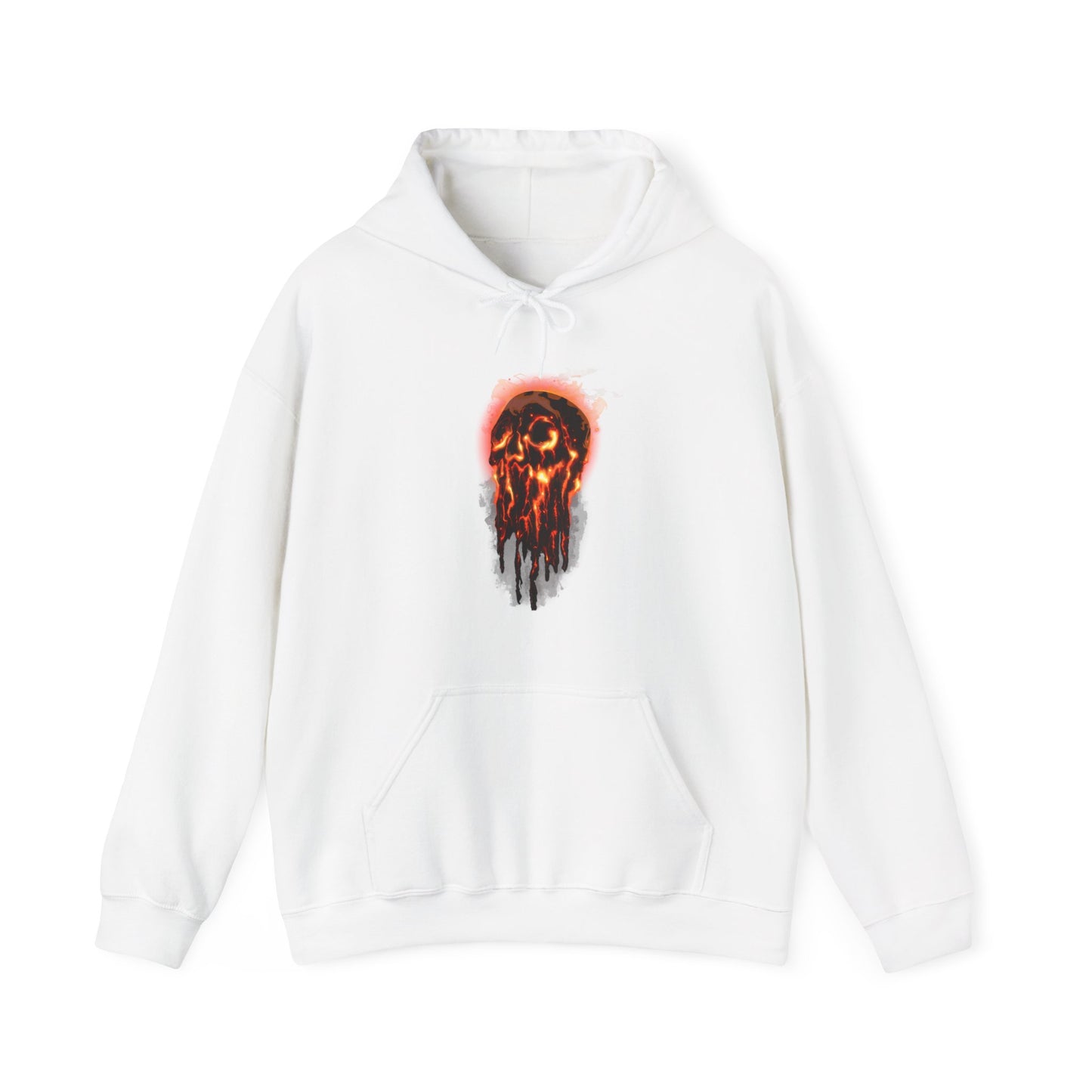 Elemental Skull Fire Unisex Heavy Blend Hooded Sweatshirt
