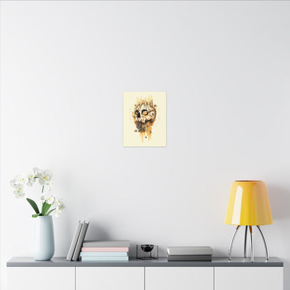 Elemental Skull Honeycore Matte Canvas Stretched