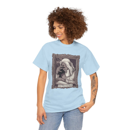 God Observes Earth Unisex Heavy Cotton Tee