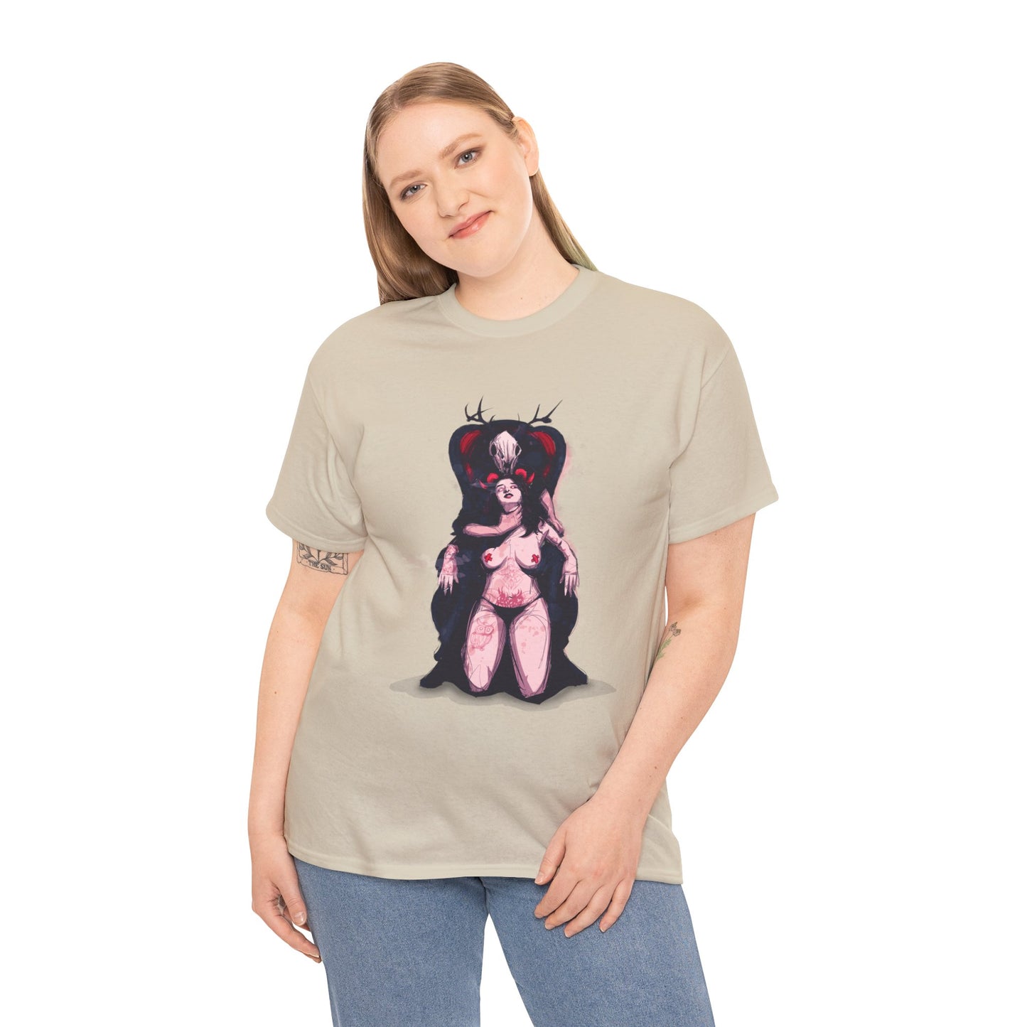 Deer Daddy Series 7: Daddy v Demoni  Unisex Heavy Cotton Tee