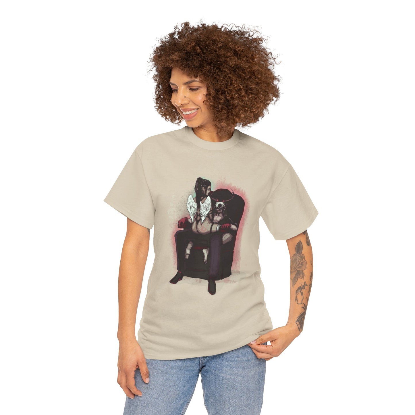 Deer Daddy Series 9: Angels & Demons Unisex Heavy Cotton Tee