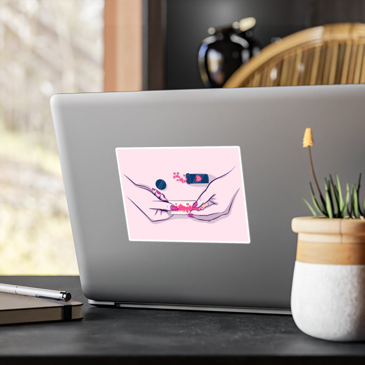 Love Addict Kiss-Cut Vinyl Decal