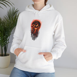 Elemental Skull Fire Unisex Heavy Blend Hooded Sweatshirt