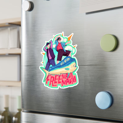 Free Mahi Mahi Kiss-Cut Vinyl Decal
