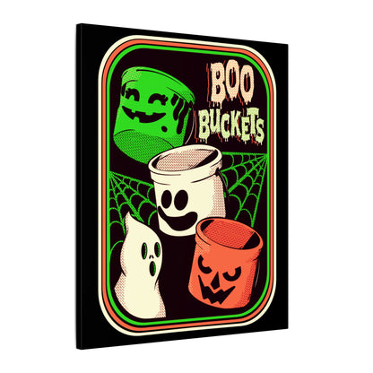 Retro Boo Buckets Matte Canvas Stretched