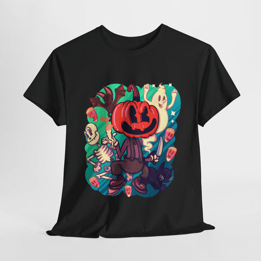 Rubber Hose Halloween Unisex Heavy Cotton Tee