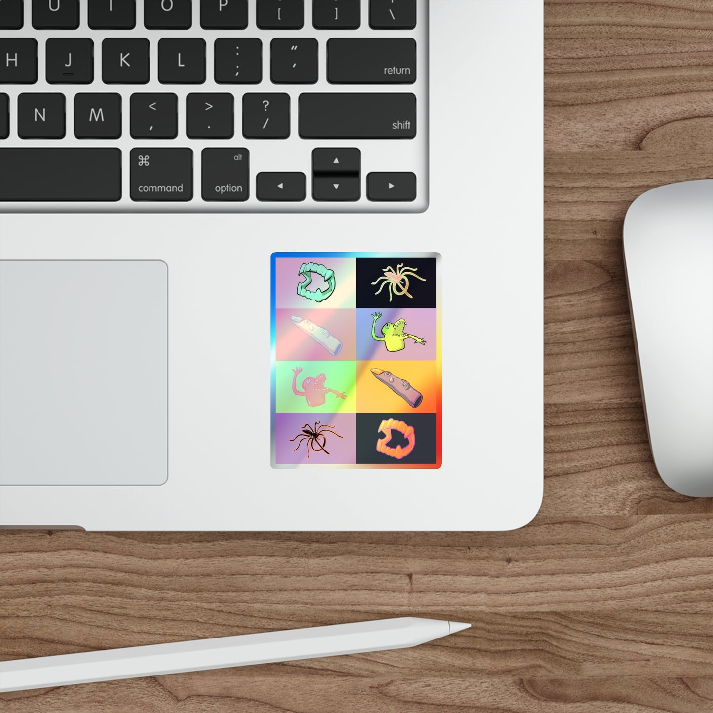 Sugar Free Halloween Holographic Die-cut Stickers