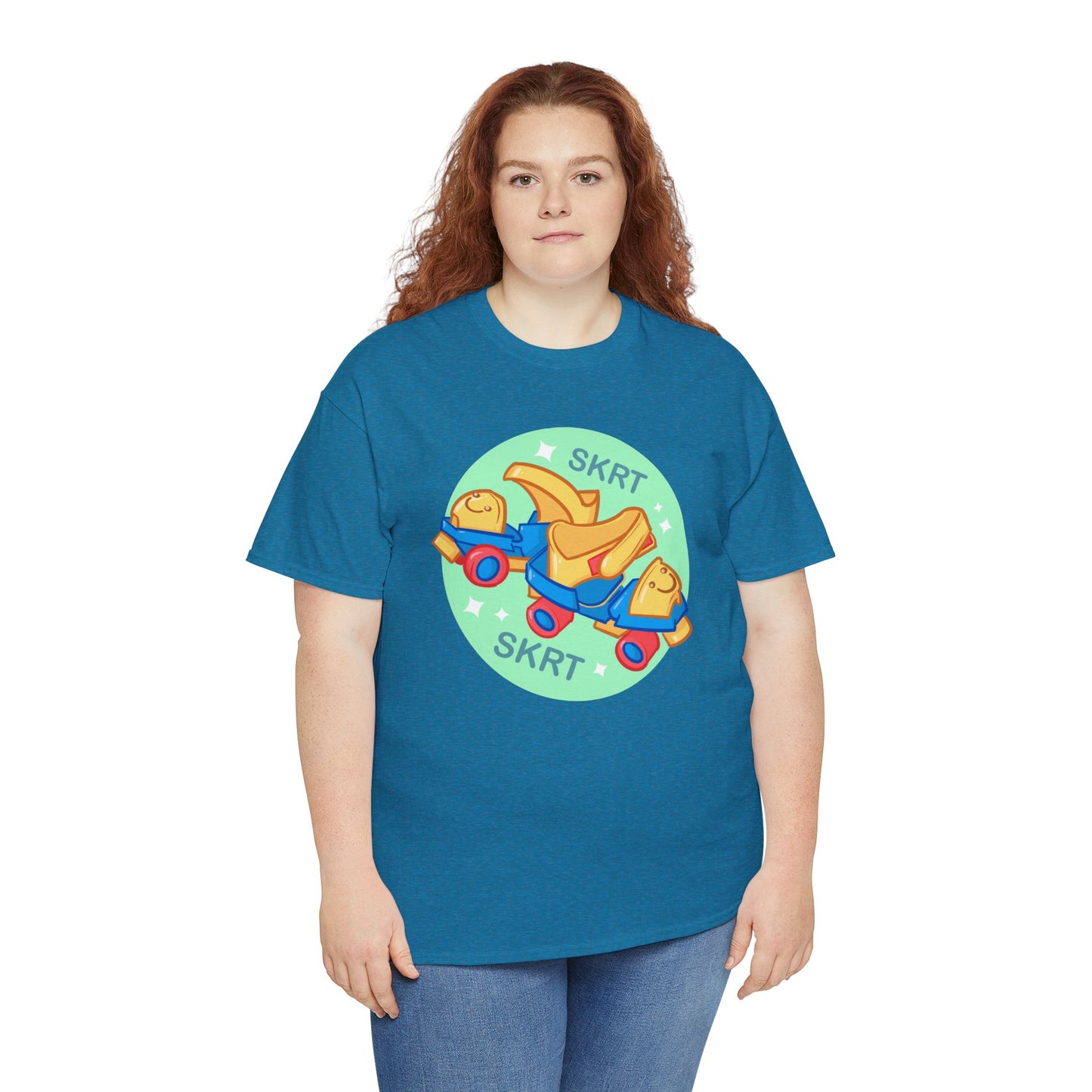 Roller Skates Unisex Heavy Cotton Tee