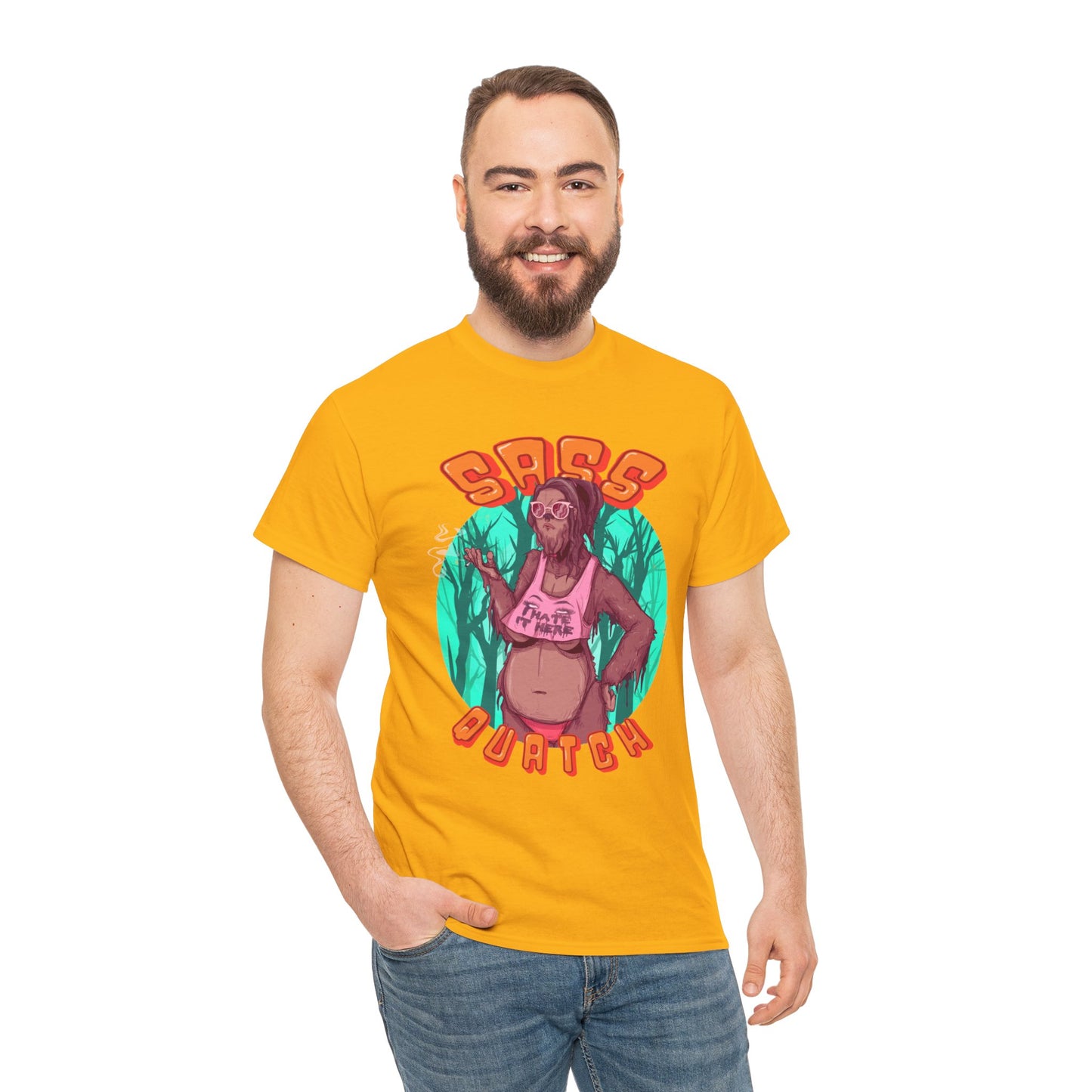 Sass Quatch Unisex Heavy Cotton Tee