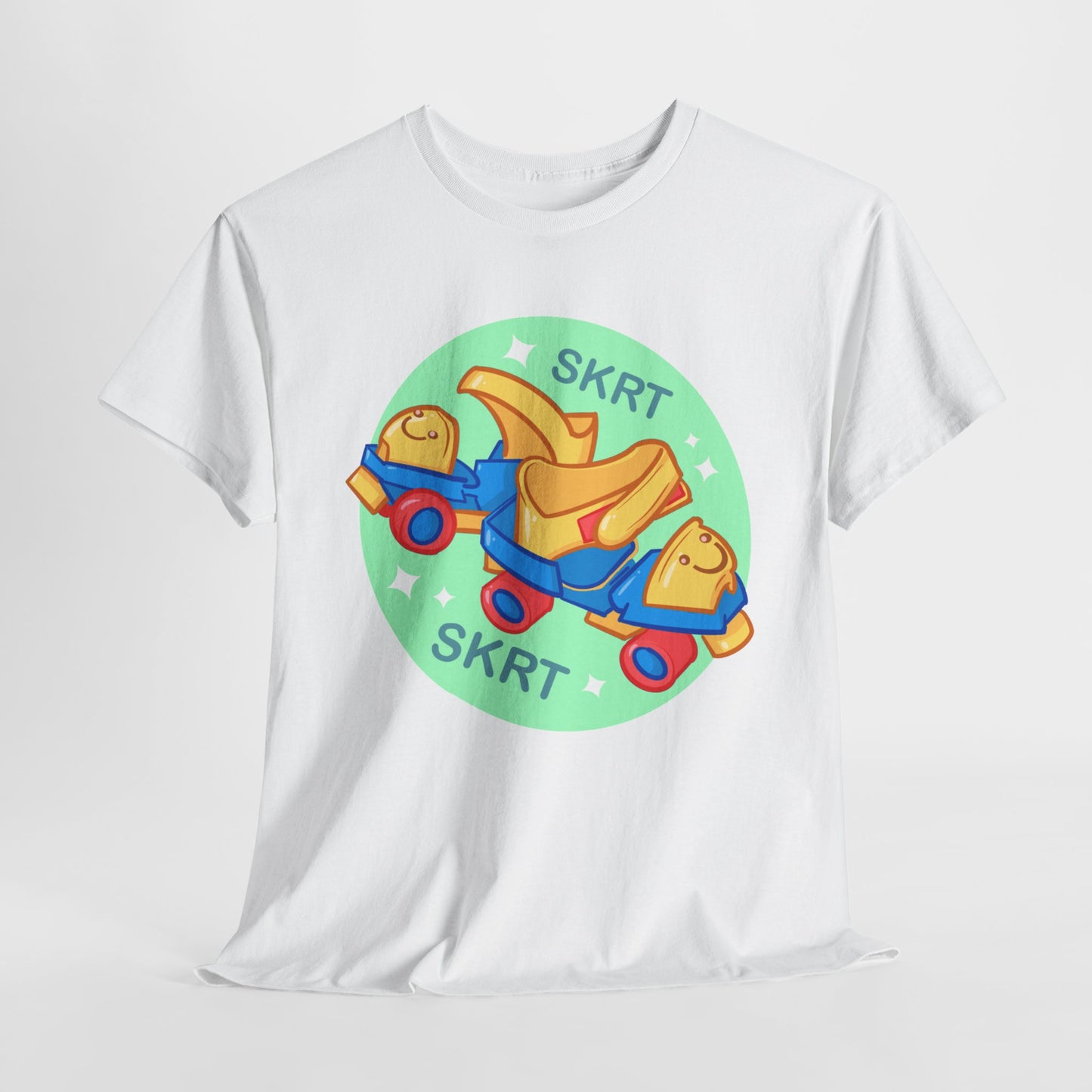 Roller Skates Unisex Heavy Cotton Tee
