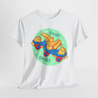 Roller Skates Unisex Heavy Cotton Tee