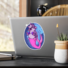 Mermaid Opossum Kiss-Cut Vinyl Decal