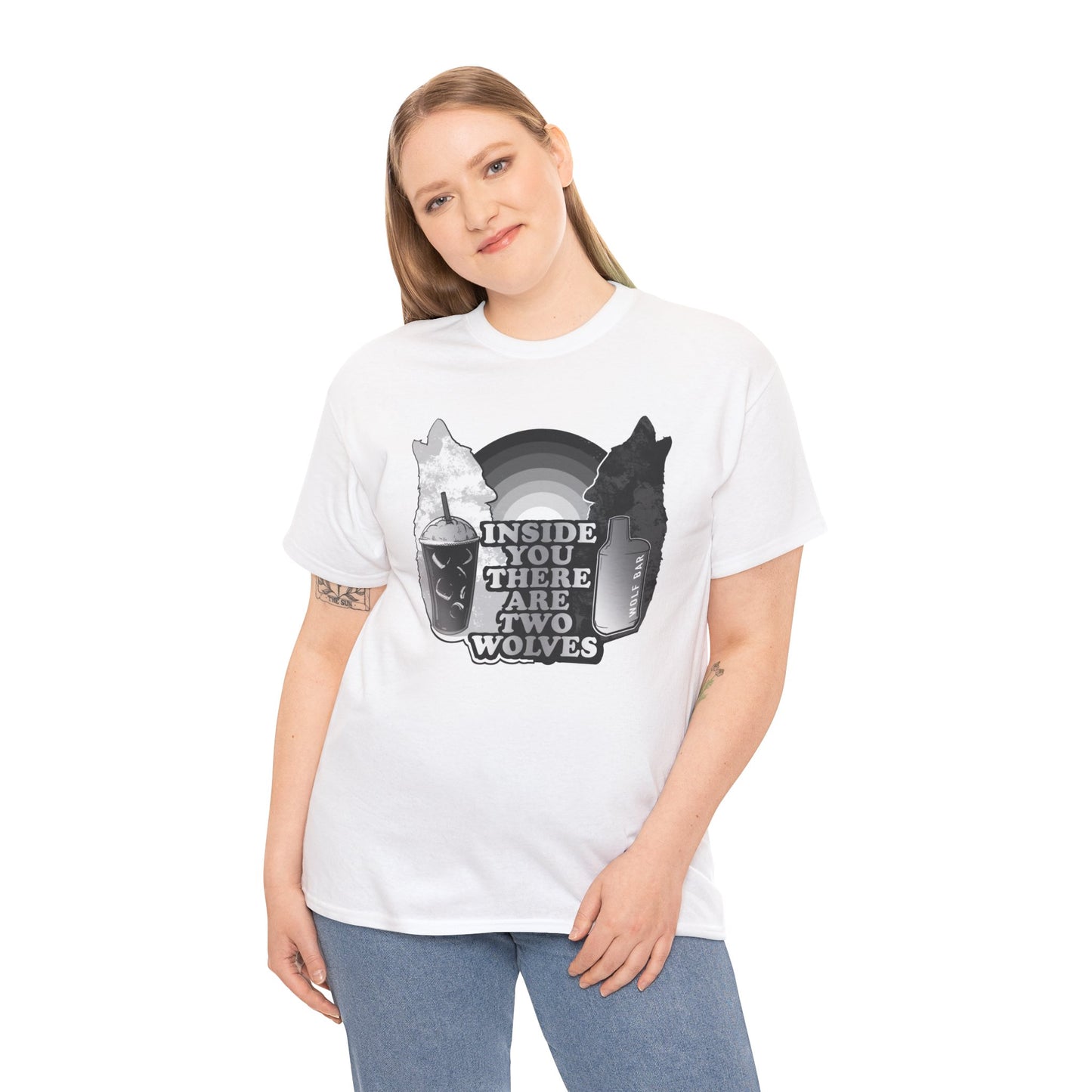 Two Wolves Unisex Heavy Cotton Tee
