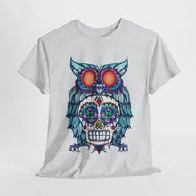 Sugar Skull Owl Unisex Heavy Cotton Tee