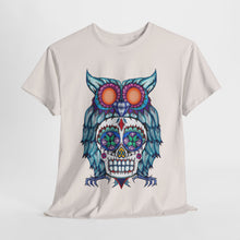 Sugar Skull Owl Unisex Heavy Cotton Tee