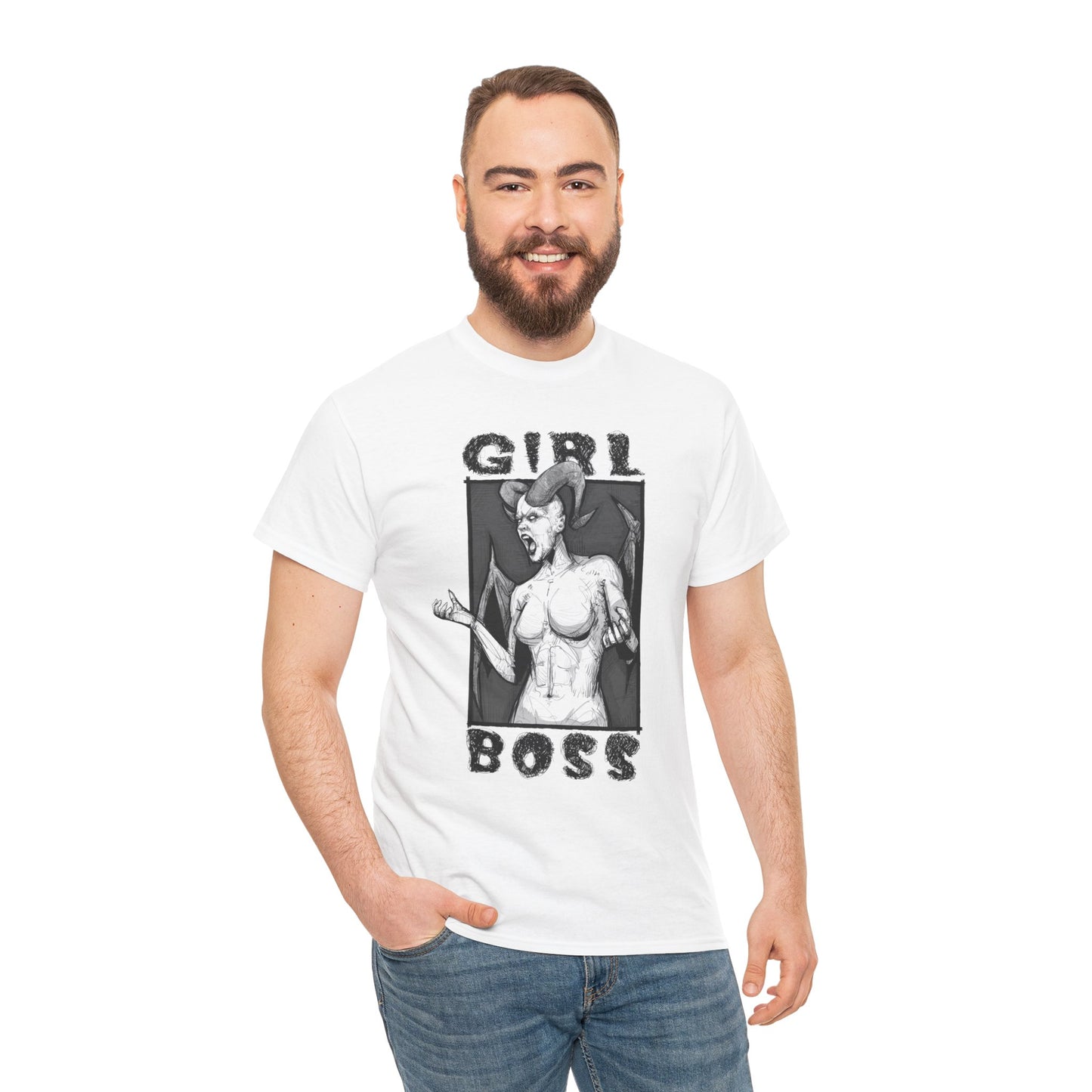 Girl Boss Unisex Heavy Cotton Tee