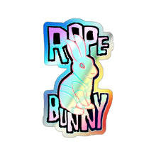 Rope Bunny Holographic Die-cut Stickers