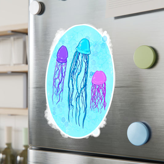 Jellyfish Varieties Kiss-Cut Vinyl Decal
