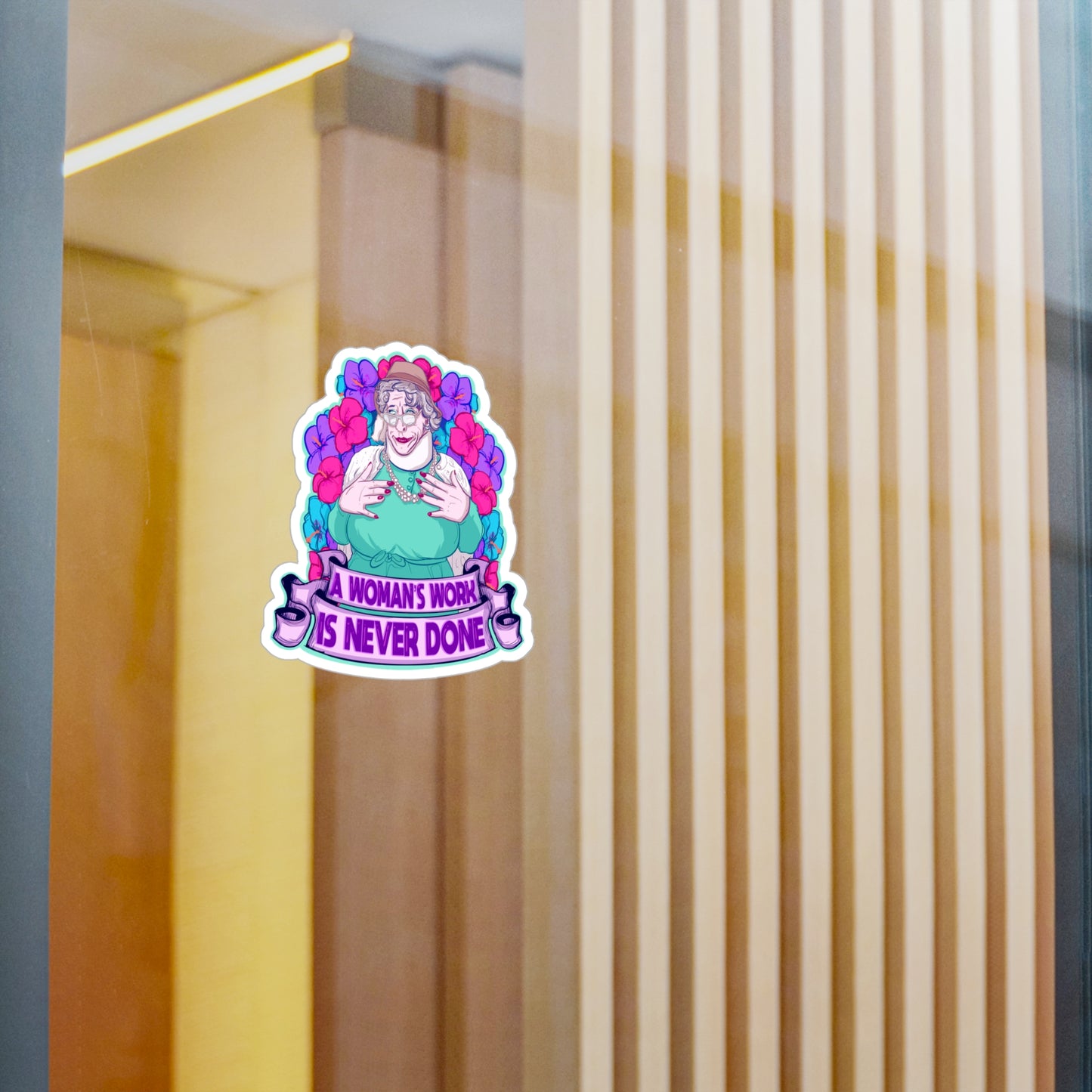 Auntie Nelda Kiss-Cut Vinyl Decal