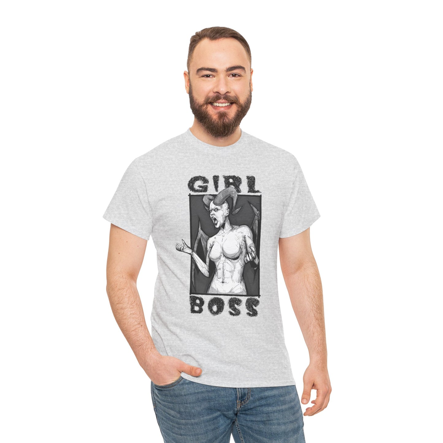 Girl Boss Unisex Heavy Cotton Tee
