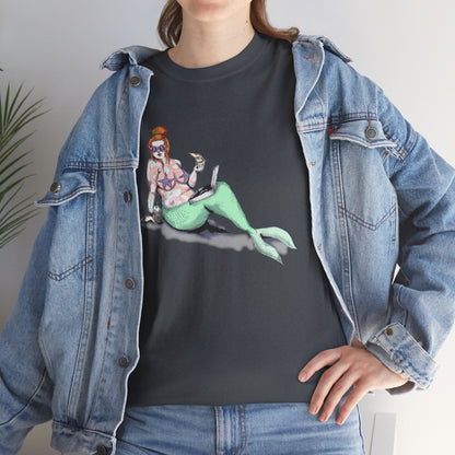 Pizza Mermaid Unisex Heavy Cotton Tee