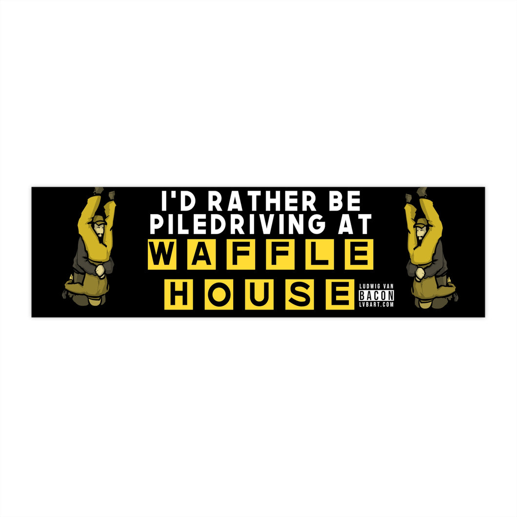 Waffle Driver Bumper Stickers