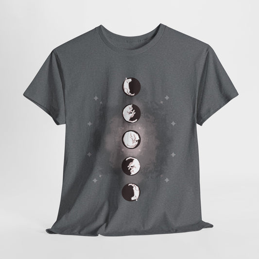 Cat Phases Unisex Heavy Cotton Tee