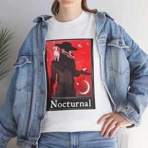 Nocturnal Tarot (Front & Back Print) Unisex Heavy Cotton Tee