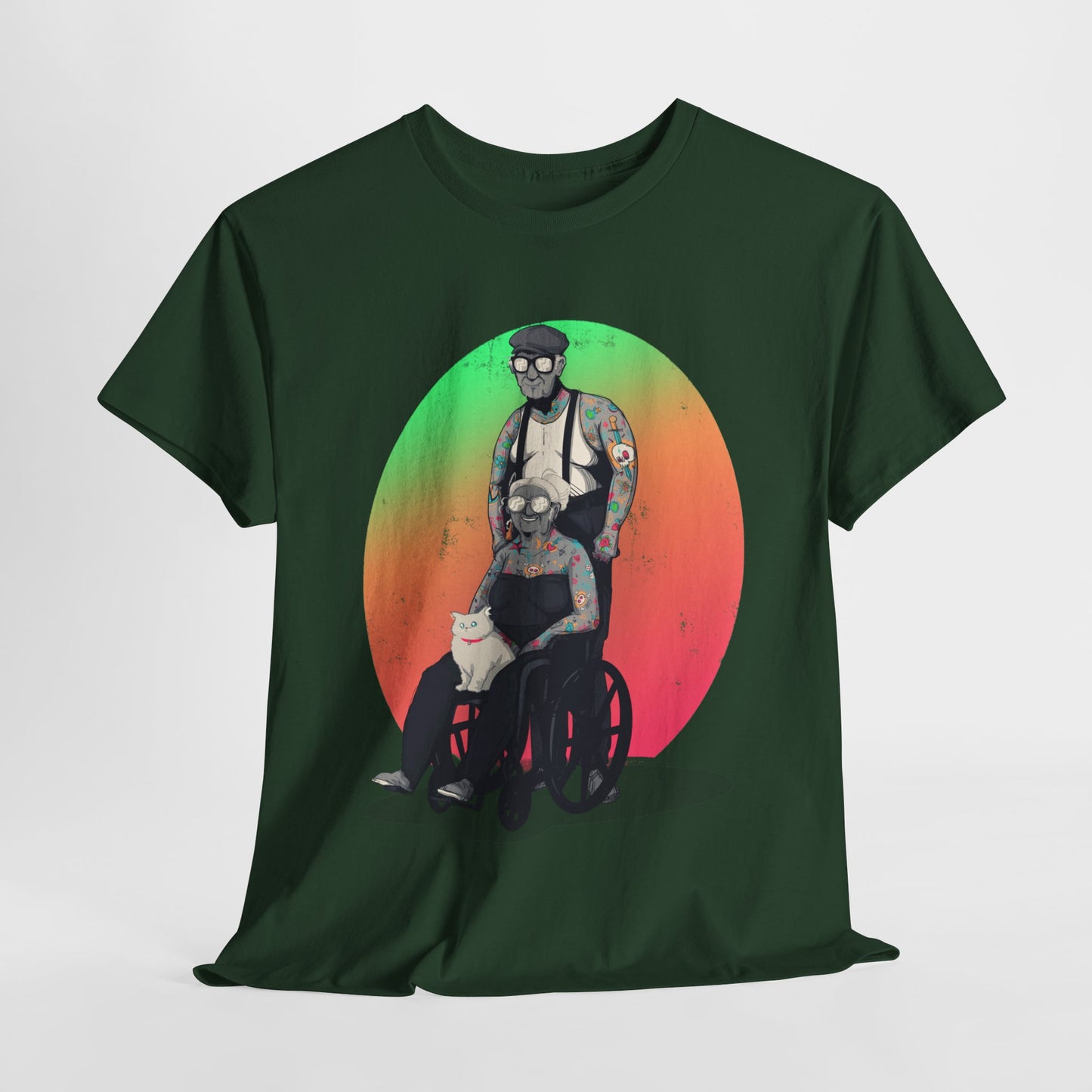 Inked and Elderly Unisex Heavy Cotton Tee