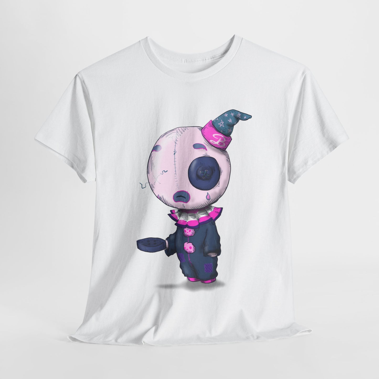 Buttons The Clown Unisex Heavy Cotton Tee
