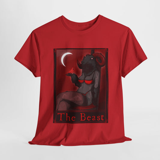 The Beast Tarot  (Front & Back Print) Unisex Heavy Cotton Tee