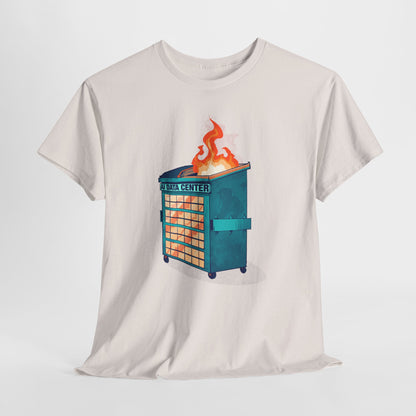 AI Data Center Dumpster Fire Unisex Heavy Cotton Tee