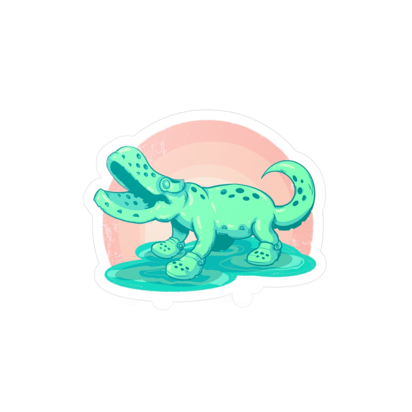 Croc Kiss-Cut Vinyl Decal