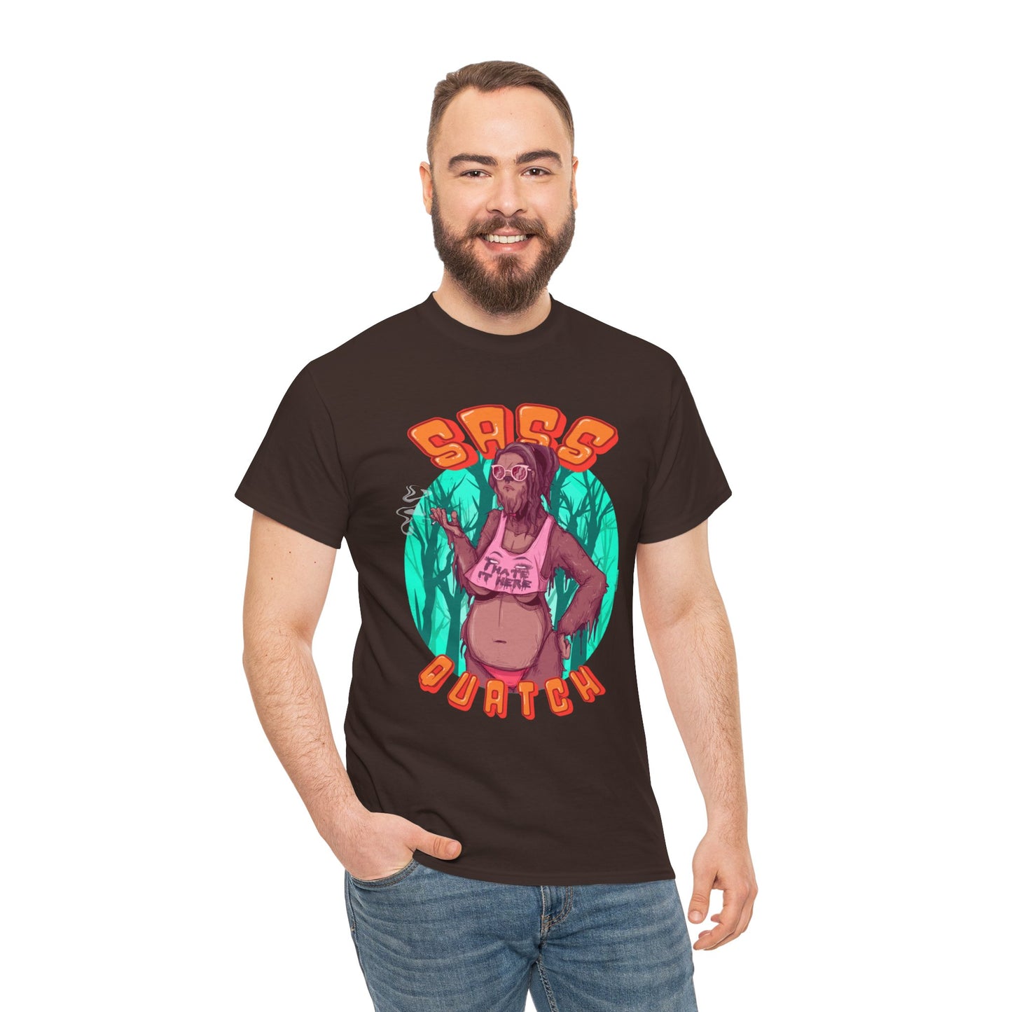 Sass Quatch Unisex Heavy Cotton Tee