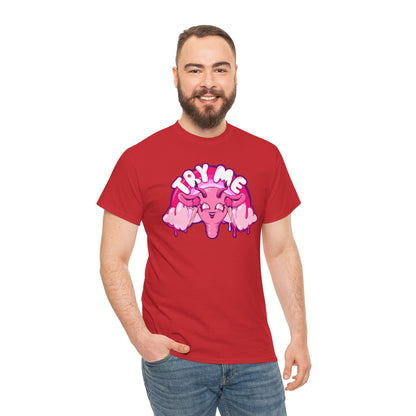 Try Me Uterus Unisex Heavy Cotton Tee