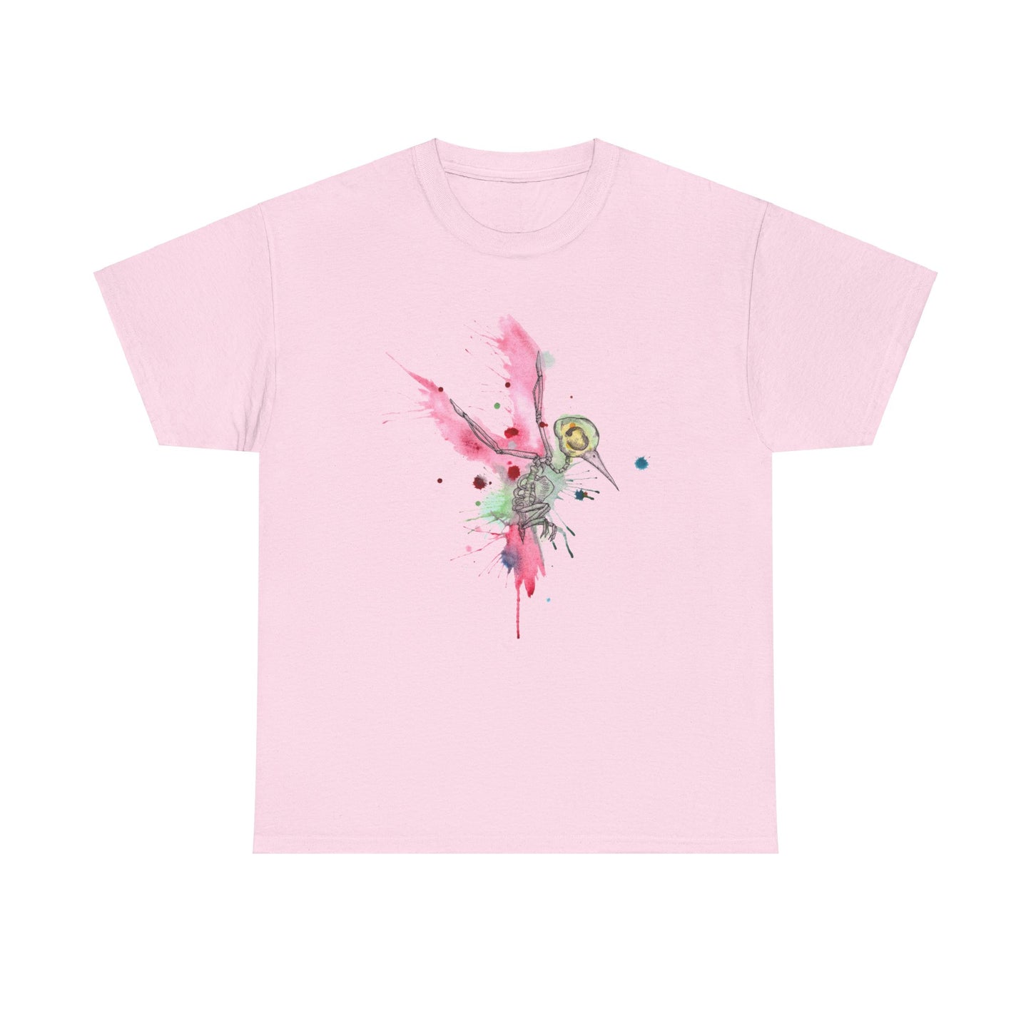 Hummingbird Skeleton Unisex Heavy Cotton Tee