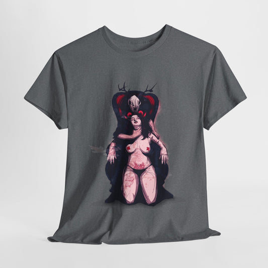 Deer Daddy Series 7: Daddy v Demoni  Unisex Heavy Cotton Tee