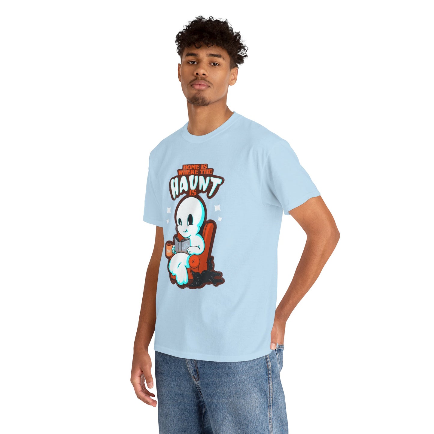 Home Is Where The Haunt Is Unisex Heavy Cotton Tee