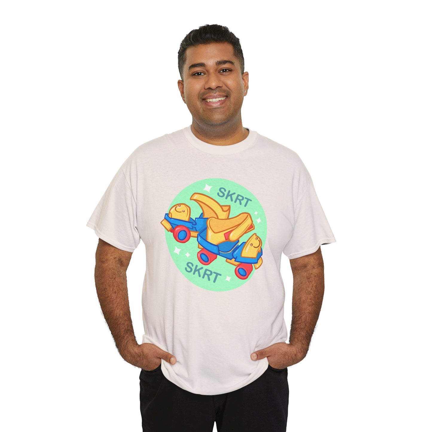 Roller Skates Unisex Heavy Cotton Tee