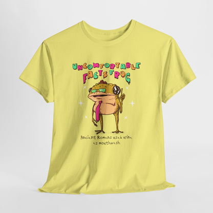 Uncomfortable Facts Frog Unisex Heavy Cotton Tee