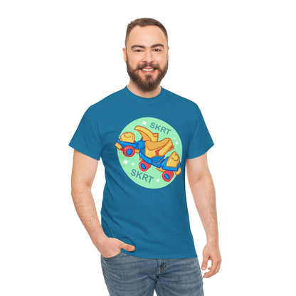 Roller Skates Unisex Heavy Cotton Tee