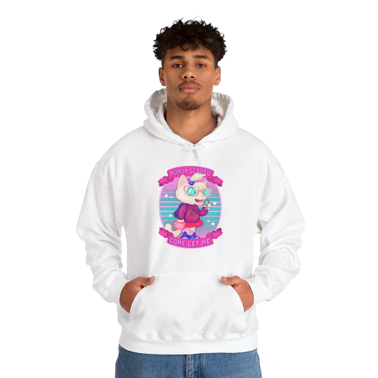 Mom I'm Scared Unisex Heavy Blend Hooded Sweatshirt