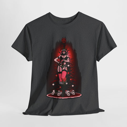Meet Me Under The Mistletoe Unisex Heavy Cotton Tee