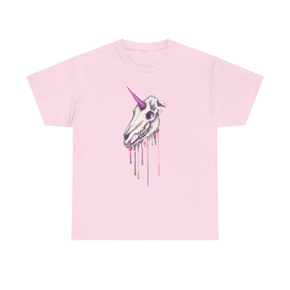 Unicorn Skull Unisex Heavy Cotton Tee