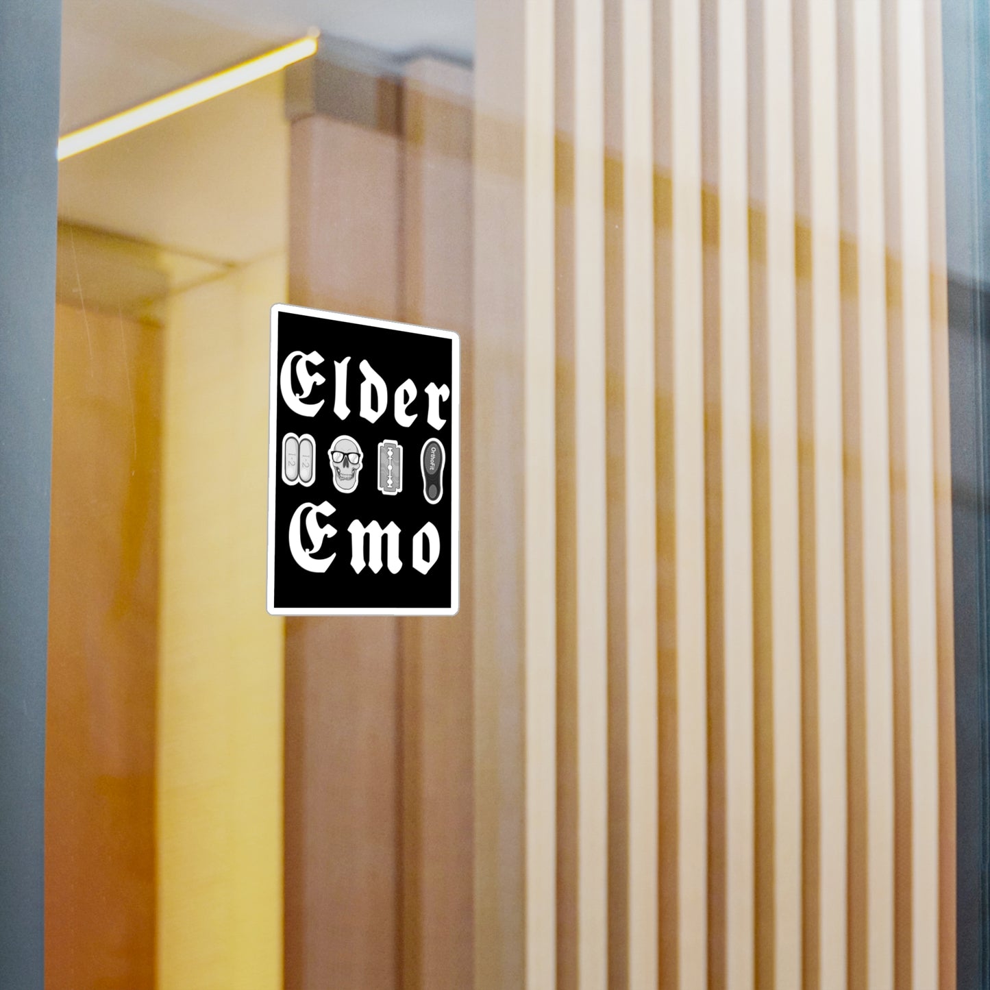 Elder Emo Kiss-Cut Vinyl Decal